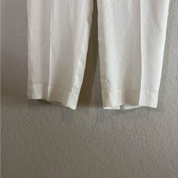 J. Crew Cupro Blend Women's Trouser in Ivory B1237 Size 6 - Picture 8 of 16